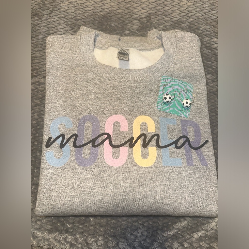Soccer Mama Sweatshirt and Earring Set